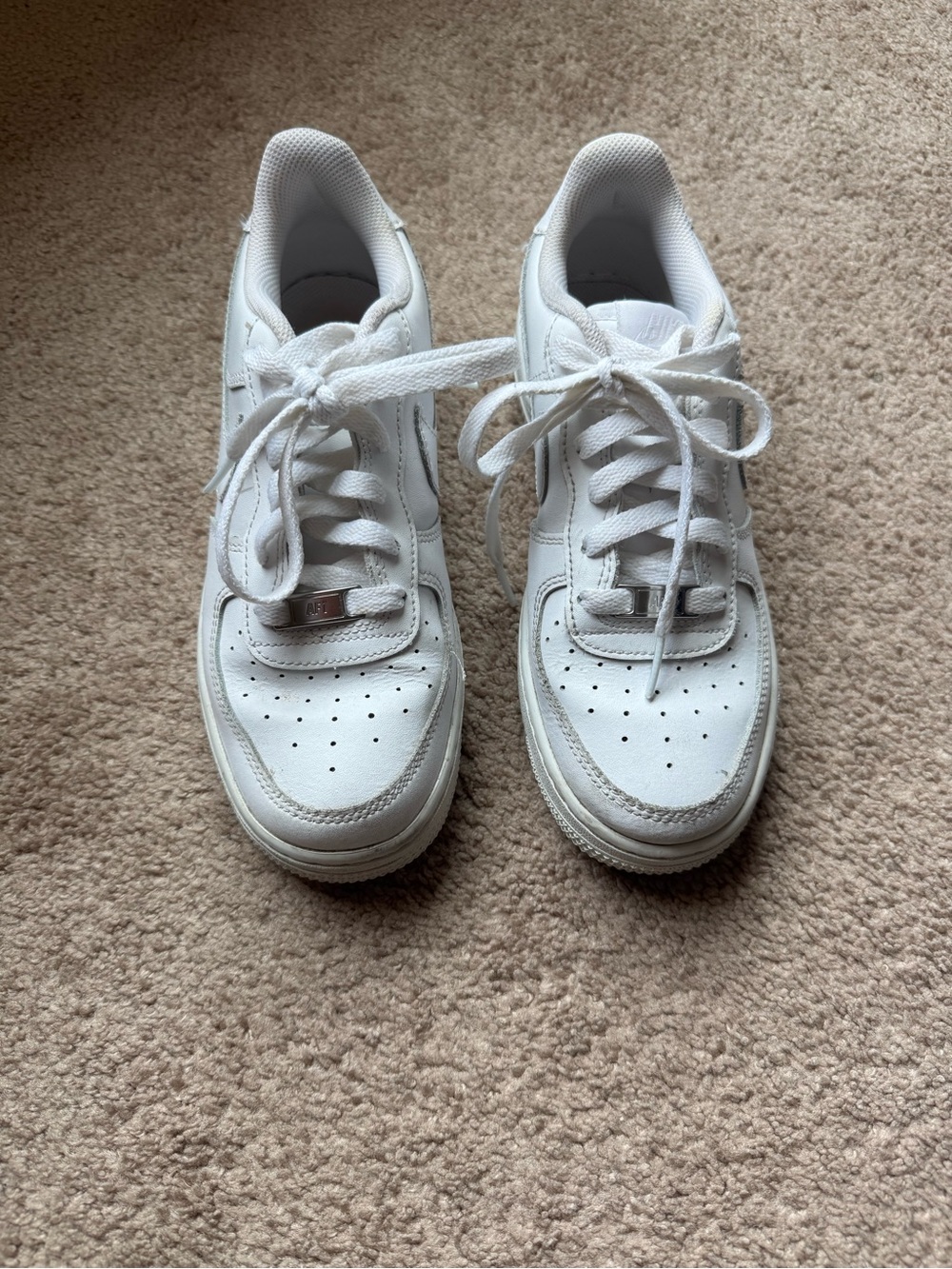 Nike Kids White Low-Top Sneakers